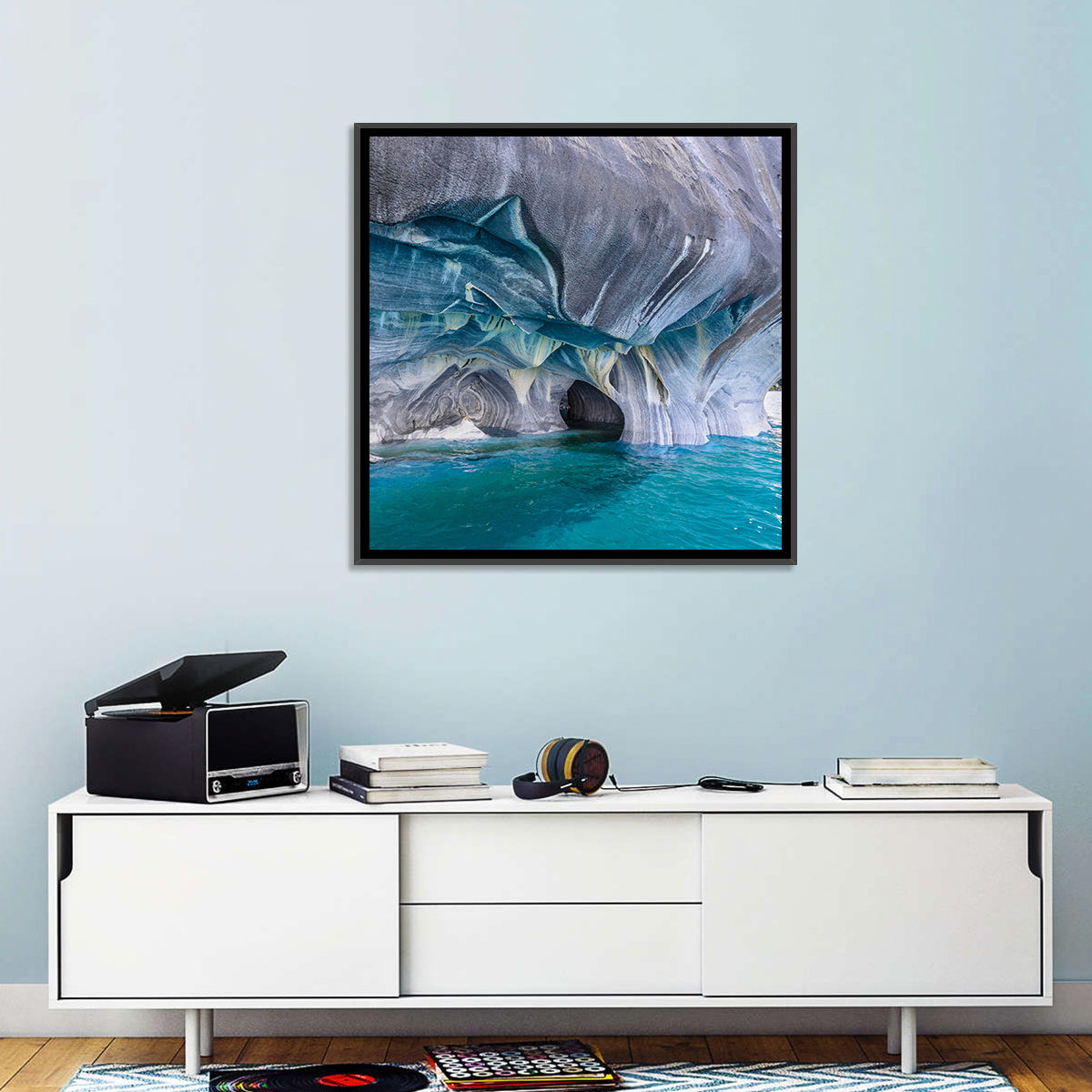 General Carrera Marble Caves Wall Art in a room, square
