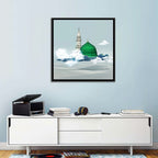 Green Dome of Al-masjid An-nabawi Wall Art