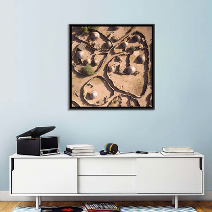 Village In Chad Wall Art
