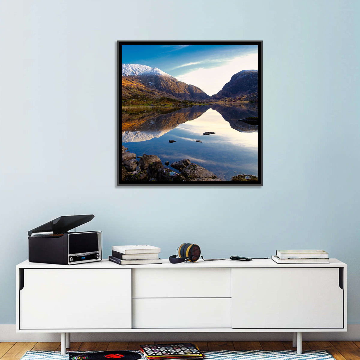 Auger Lake Morning Reflection Wall Art