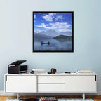 Sun Moon Lake Morning Mist Wall Art