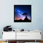 Milky Way Over Mountain Ridge Wall Art