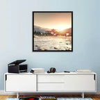 Punakha Dzong at Golden Hour Wall Art