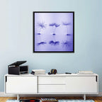 Blue Dandelion Seeds with Reflections Wall Art