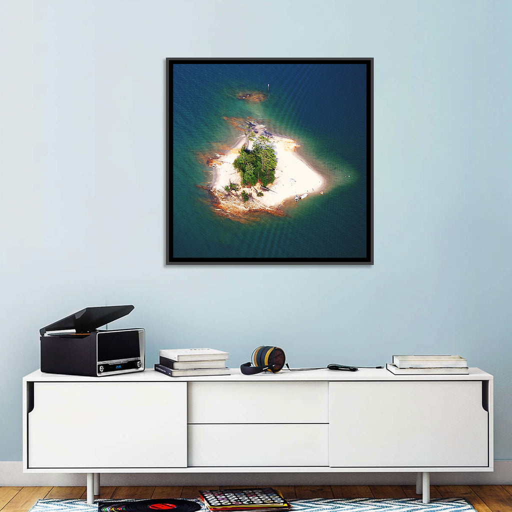 Lake Lanier Island Aerial View Wall Art