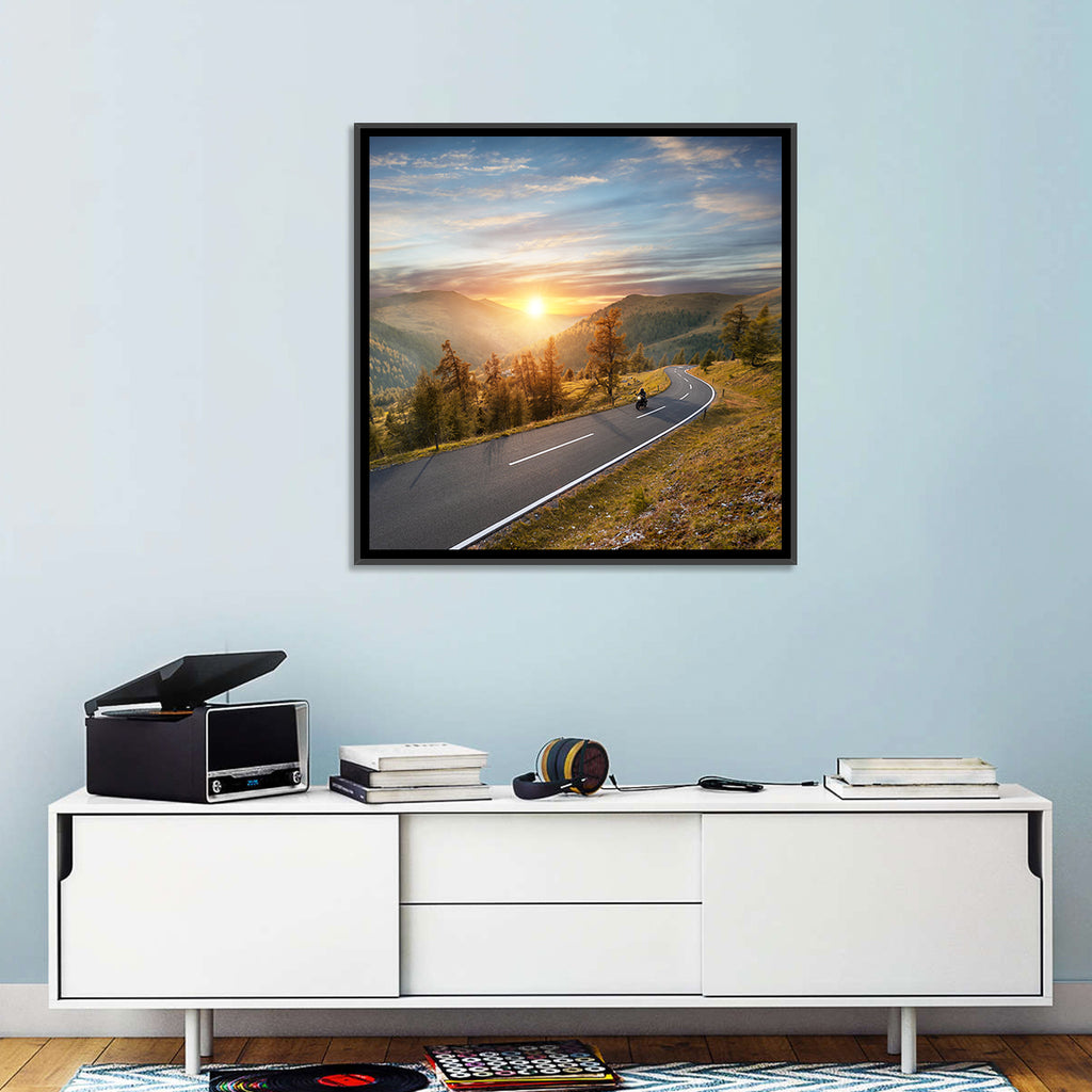 Alpine Highway at Golden Hour Wall Art