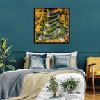 Autumn Winding Forest Road Wall Art