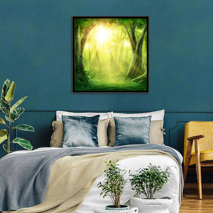 Forest Golden Sunrise Wall Art