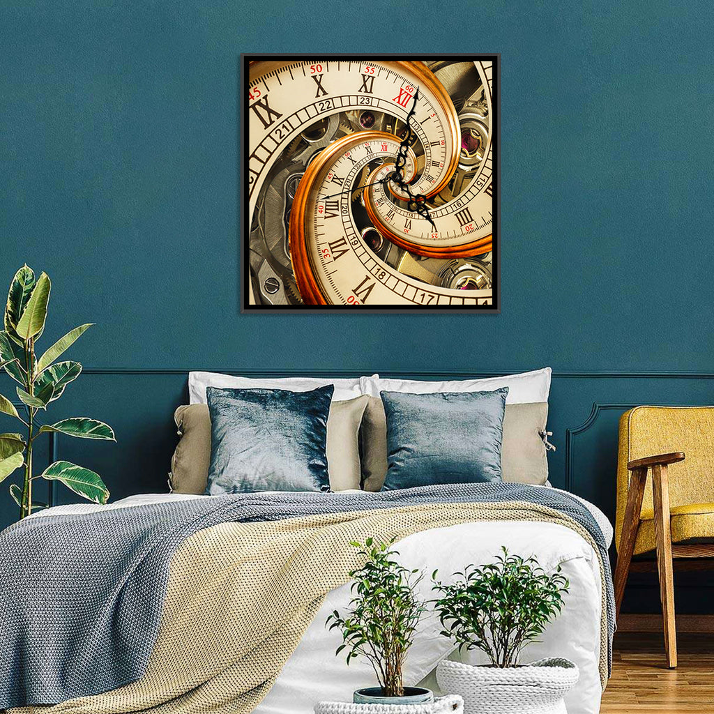 Surreal Infinity Clock Spiral Wall Art