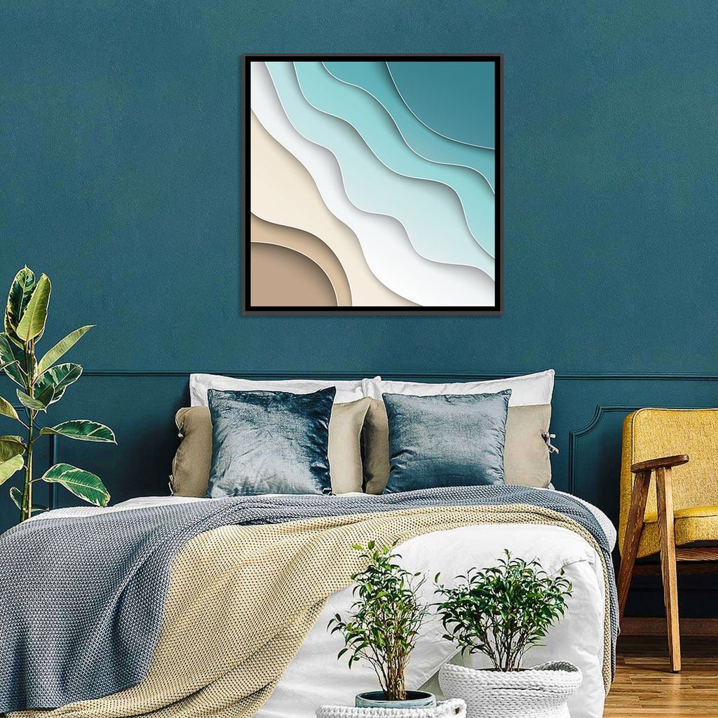 Aerial Beach Layers Wall Art