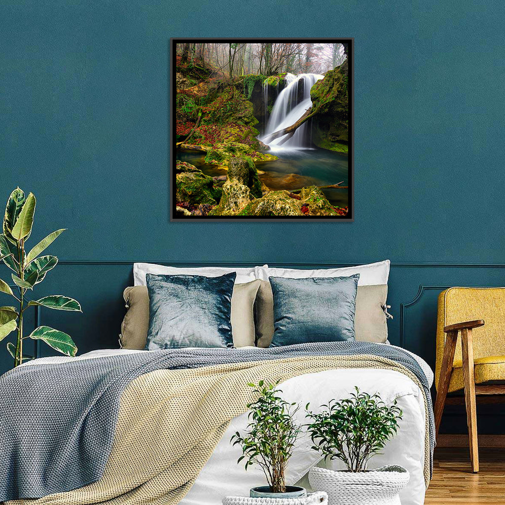 Cheile Nerei Mossy Waterfall Wall Art