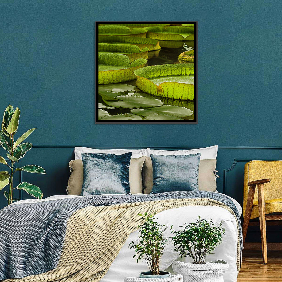 Giant Victoria Amazonica Lily Pads Wall Art