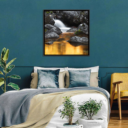 Golden Stream Wall Art