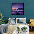Twilight River and Snowy Pines Wall Art