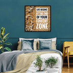 Life Begins at the End Quote Wall Art