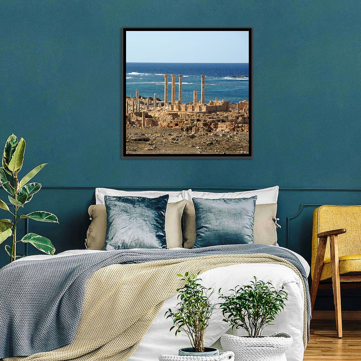 Leptis Magna Coastal Ruins Wall Art