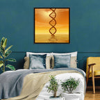 Dna Helix at Sunset Wall Art