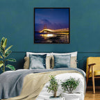 Suramadu Bridge at Dusk Wall Art