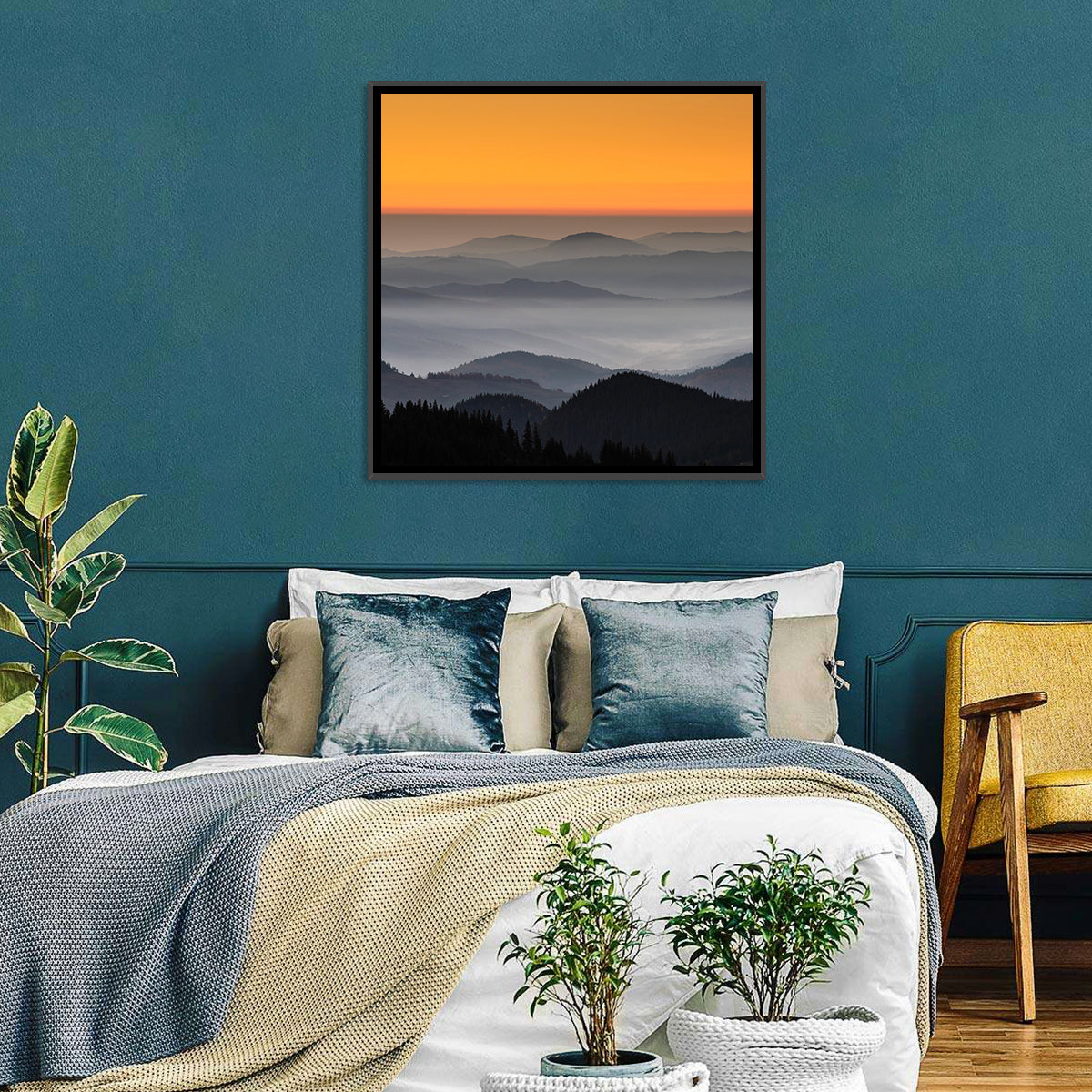 Rarau Mountains Sunrise Wall Art