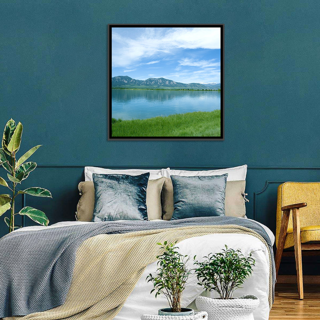 Boulder Reservoir and Flatirons Wall Art
