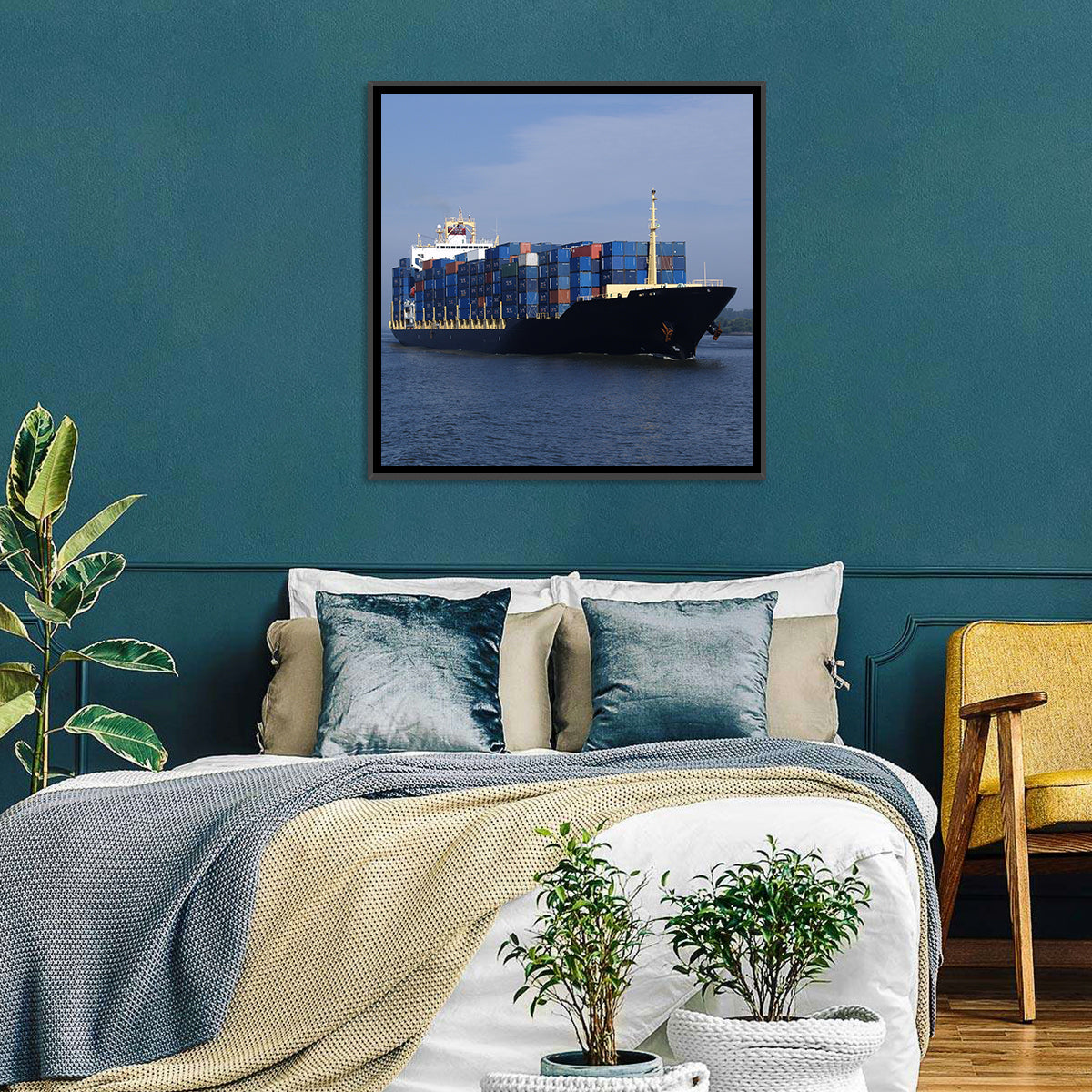 Container Ship Wall Art