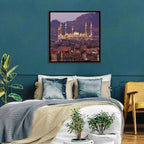Al-saleh Mosque at Dusk Wall Art
