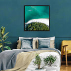 Clam Beach Aerial View Wall Art