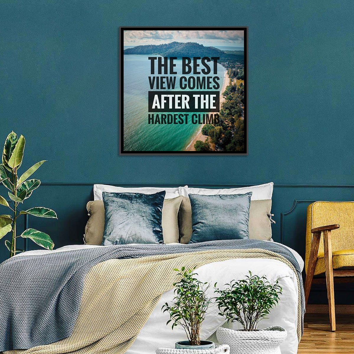 Best View, Hardest Climb Wall Art