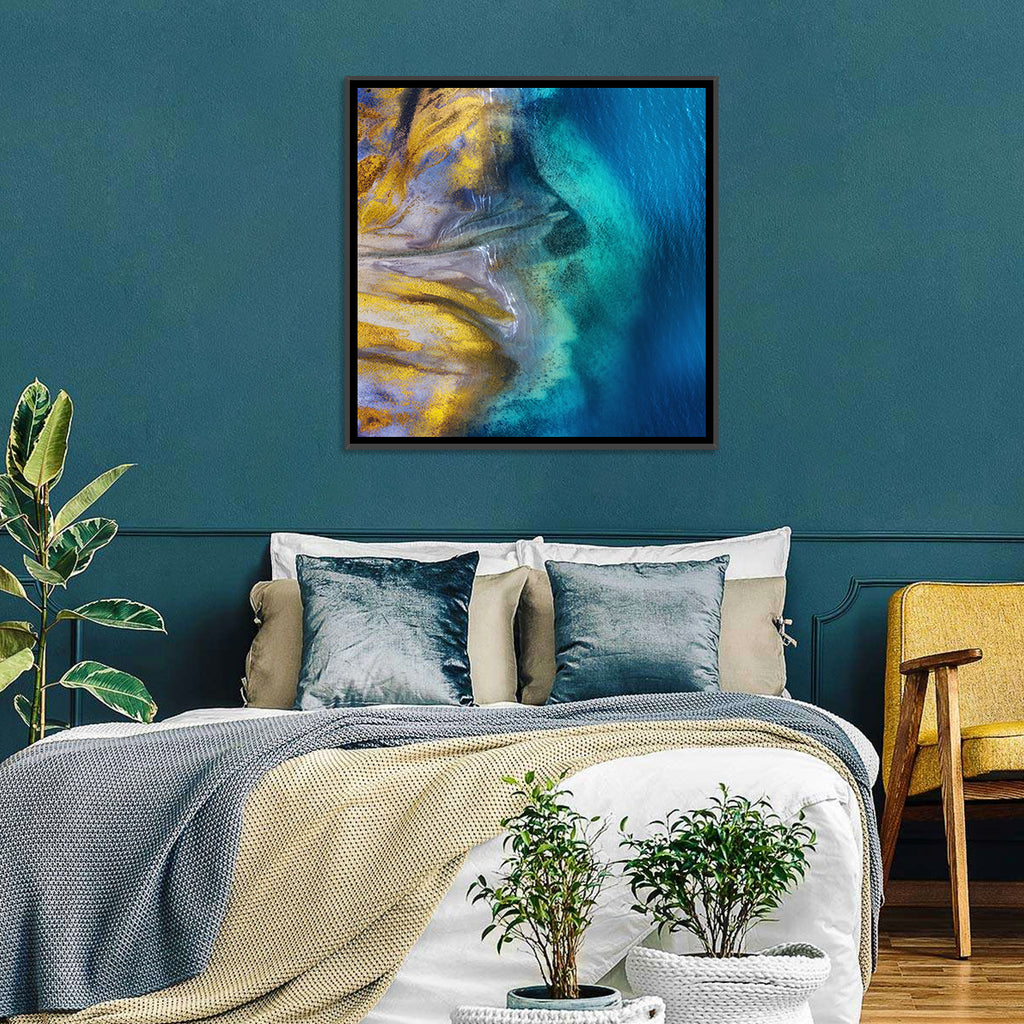 Golden Coast Abstract Wall Art