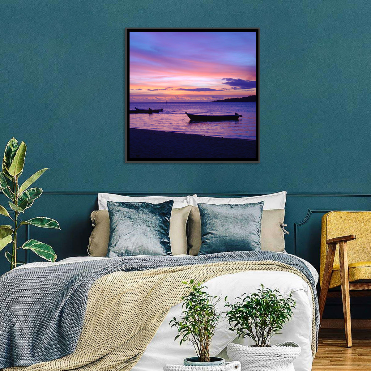 Malolo Island Sunset Wall Art