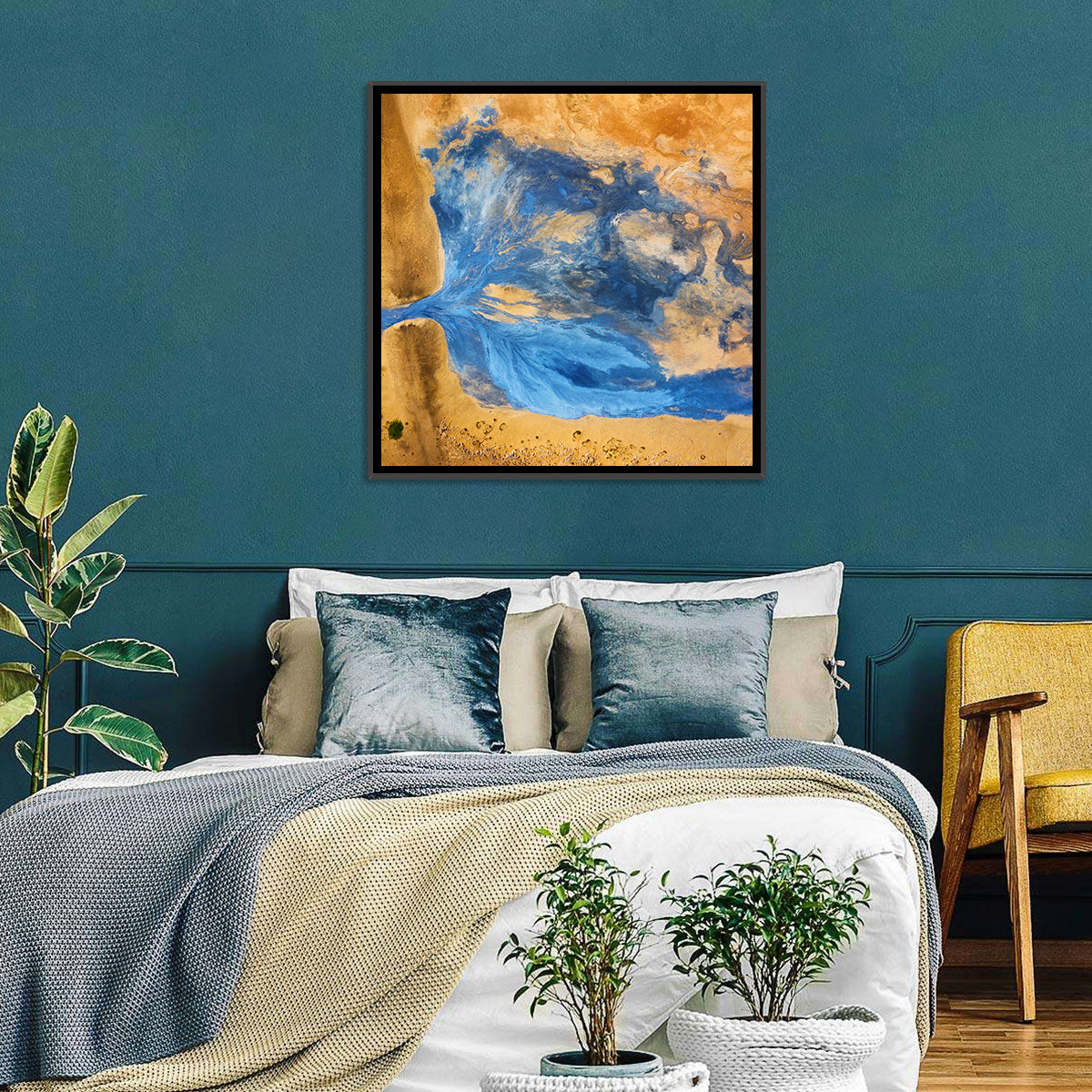 Geysers Valley Aerial View Wall Art