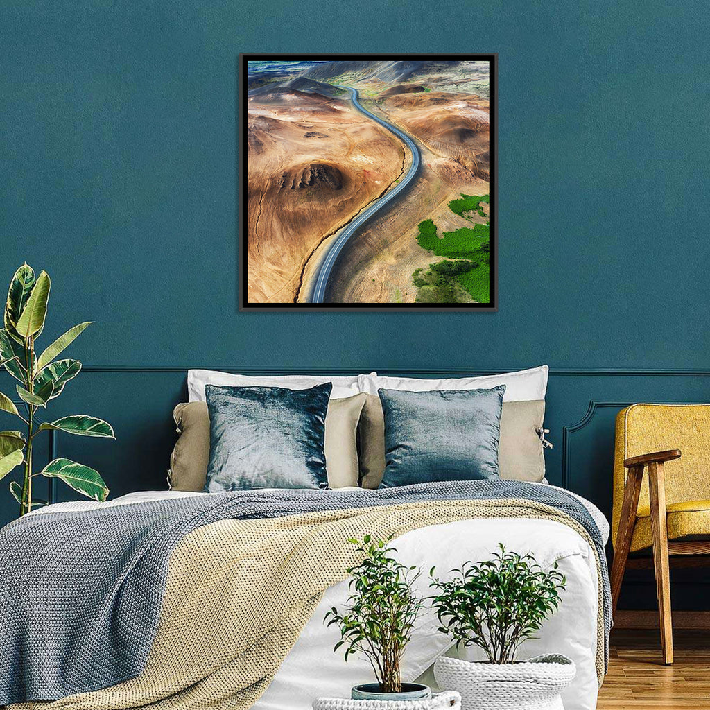 Winding Road in Geysers Valley Wall Art