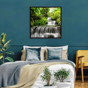 Rain Forest Waterfall Wall Art