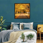 Golden Autumn Road Wall Art