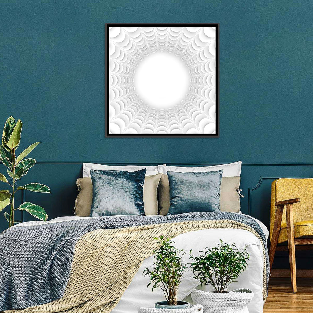 White Bubble Sphere Tunnel Wall Art