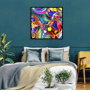 Digital Colored Abstract Wall Art