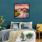 Hohensalzburg Fortress at Sunset Wall Art