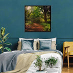 Sunlit Forest Trail Wall Art