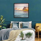 Golden Hour Beach Sunset Surf Wall Art