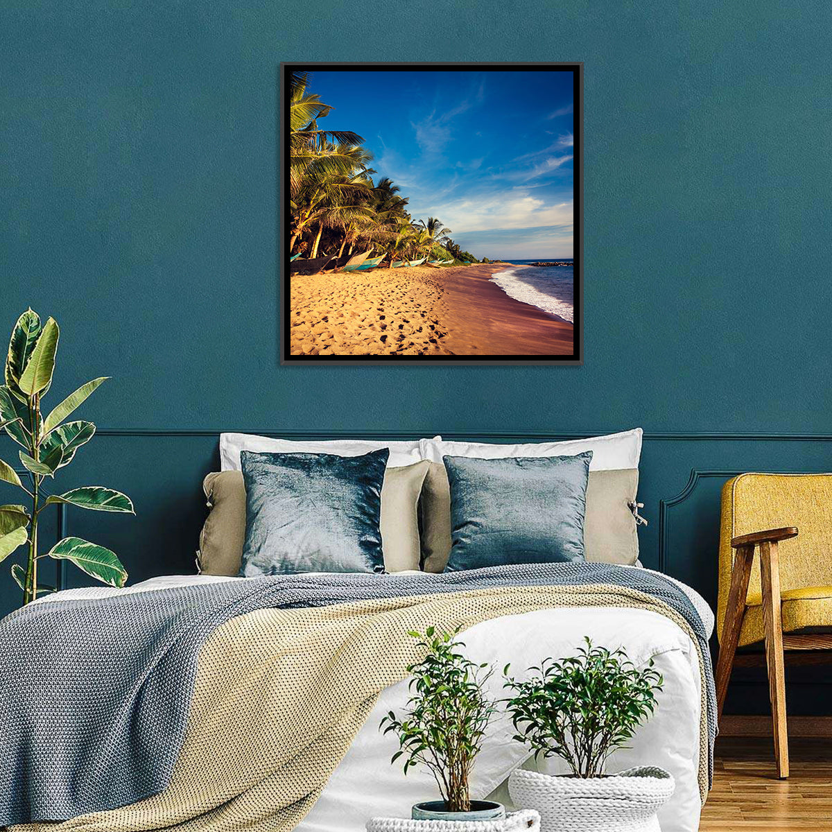 Mirissa Beach Morning Light Wall Art