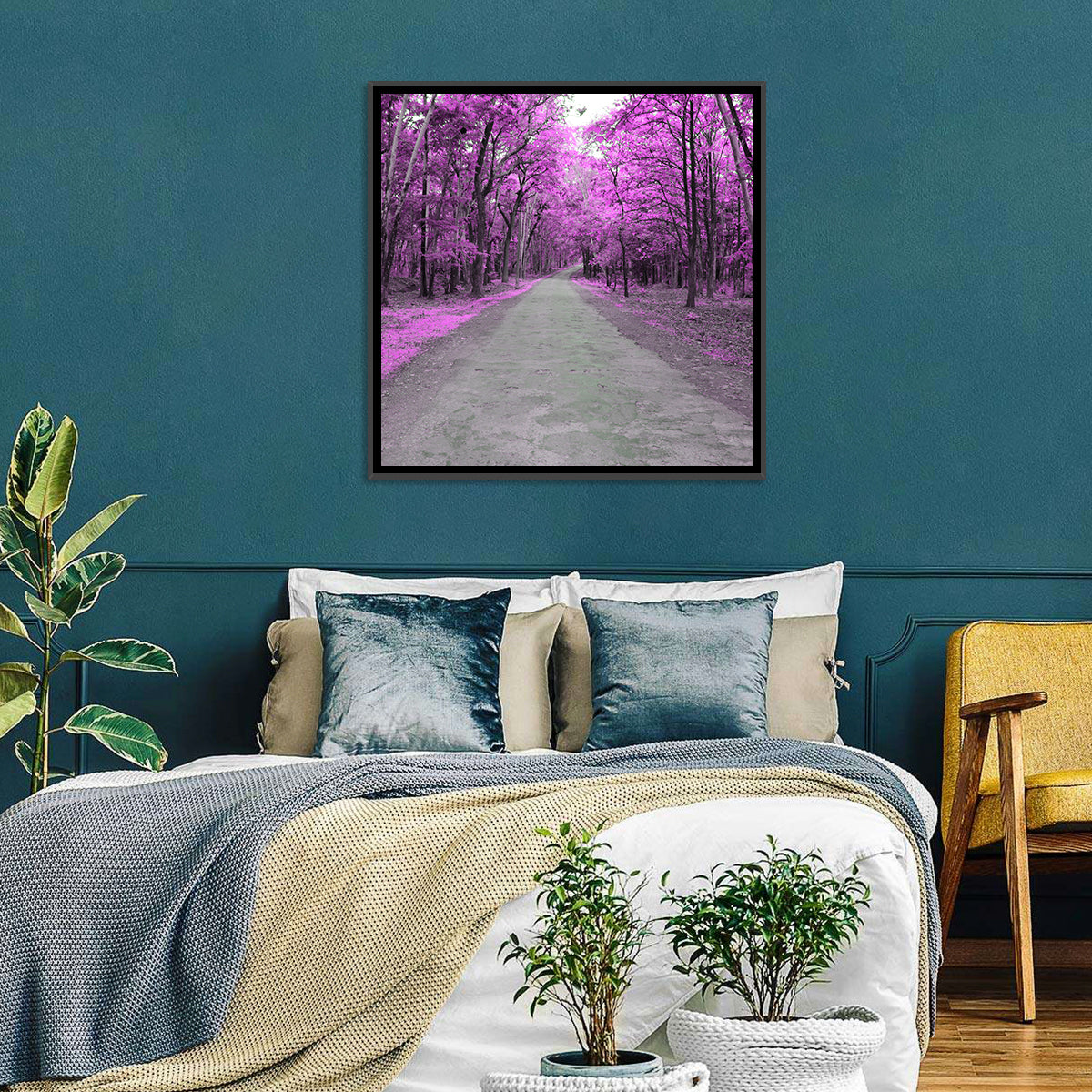 Autumn Forest Road Wall Art