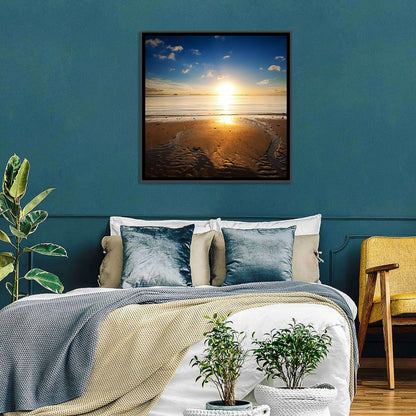 Sea Beach Sunrise Wall Art