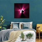 Glowing Capricorn Symbol Wall Art