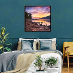 Lake Mcdonald Sunset Reflection Wall Art