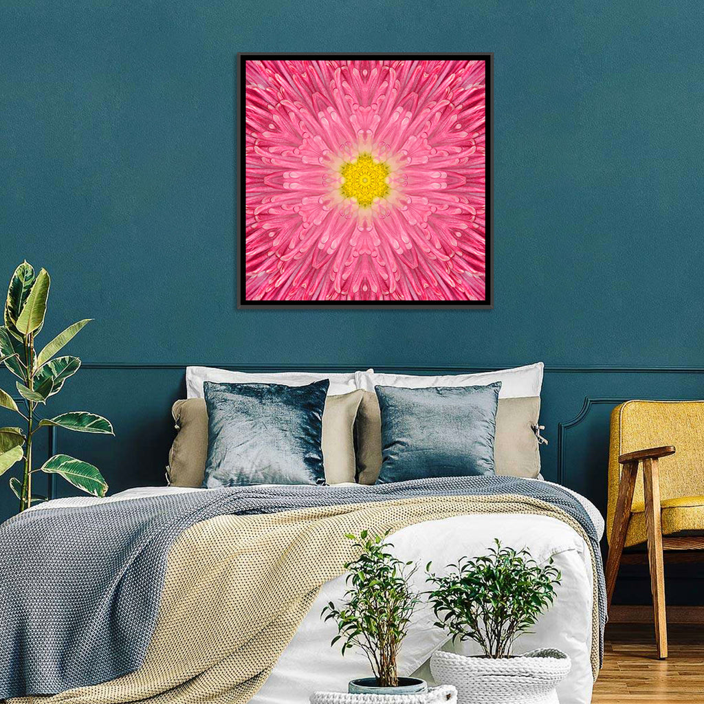 Kaleidoscopic Daisy Mandala Bloom Wall Art