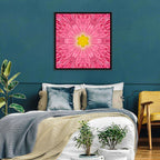 Kaleidoscopic Daisy Mandala Bloom Wall Art