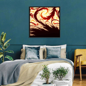 Flying Feathers Abstract Wall Art