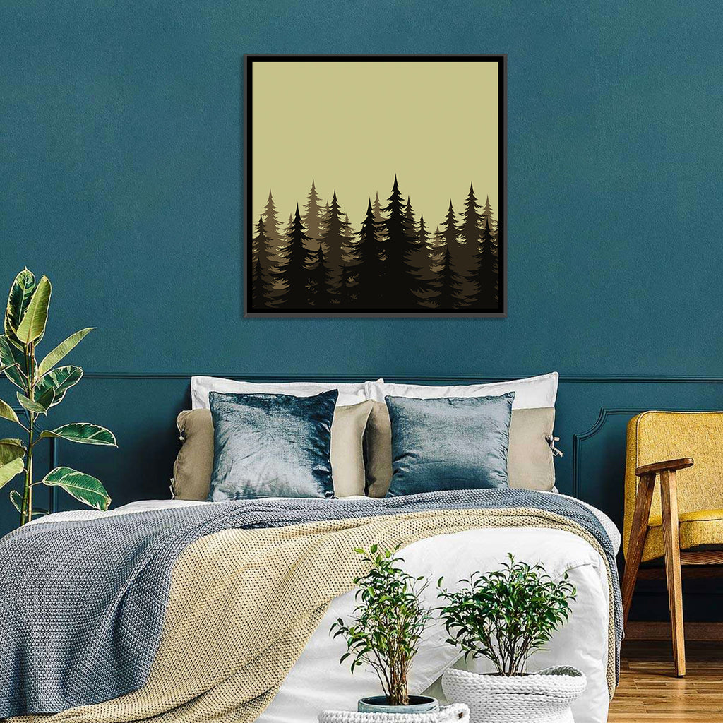 Fir Tree Silhouettes Wall Art