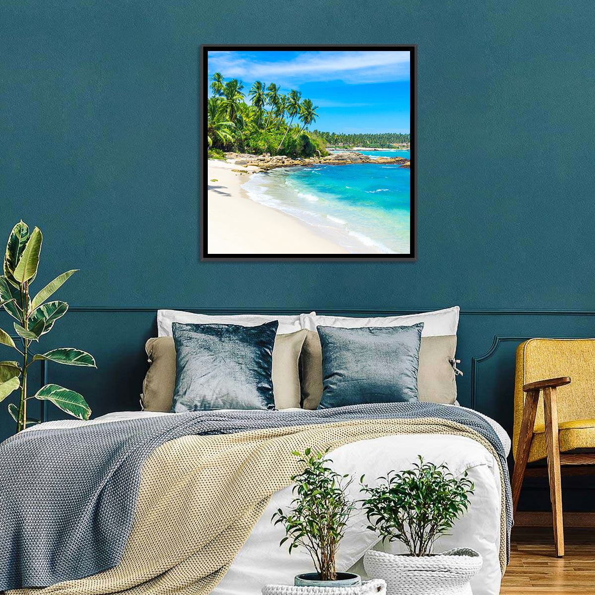 Sri Lanka Tropical Beach Wall Art