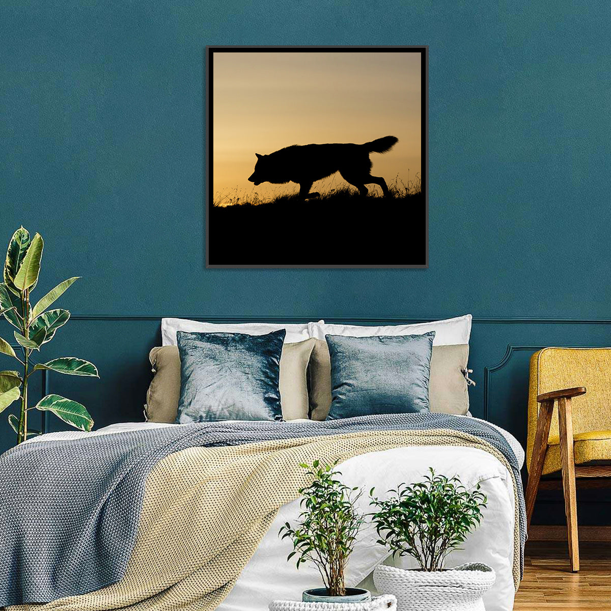 Hunting Wolf Wall Art